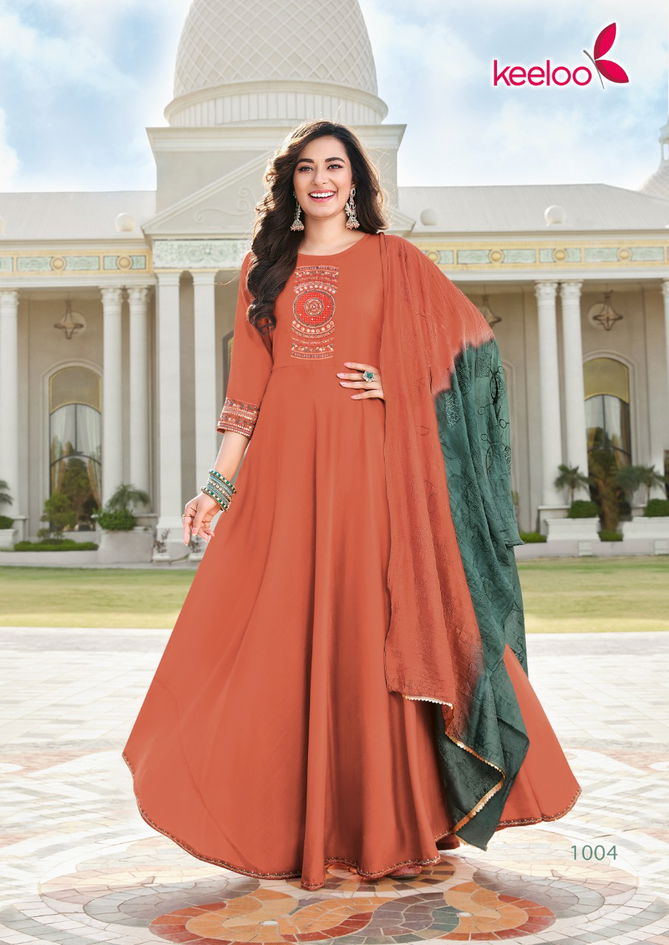 KEELOO Gracie 1 Fancy Festive Wear Designer Heavy Long Anarkali Kurti Collection